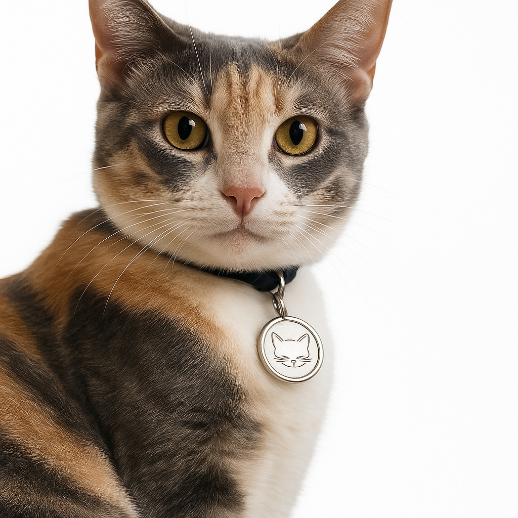 Gato con placa 1